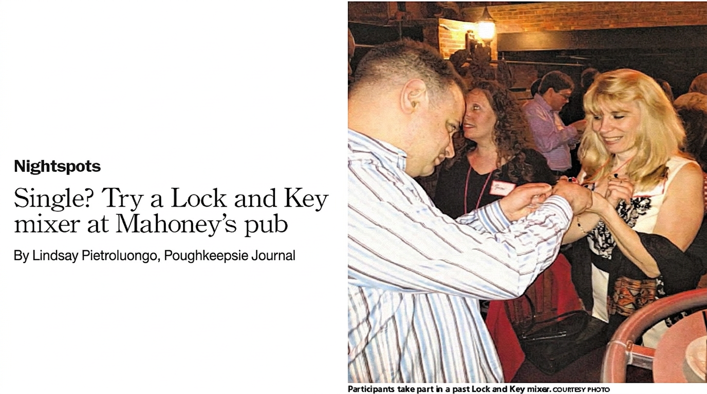 Poughkeepsie Journal: Single? Try a Lock and Key Mixer at Mahoney's Pub