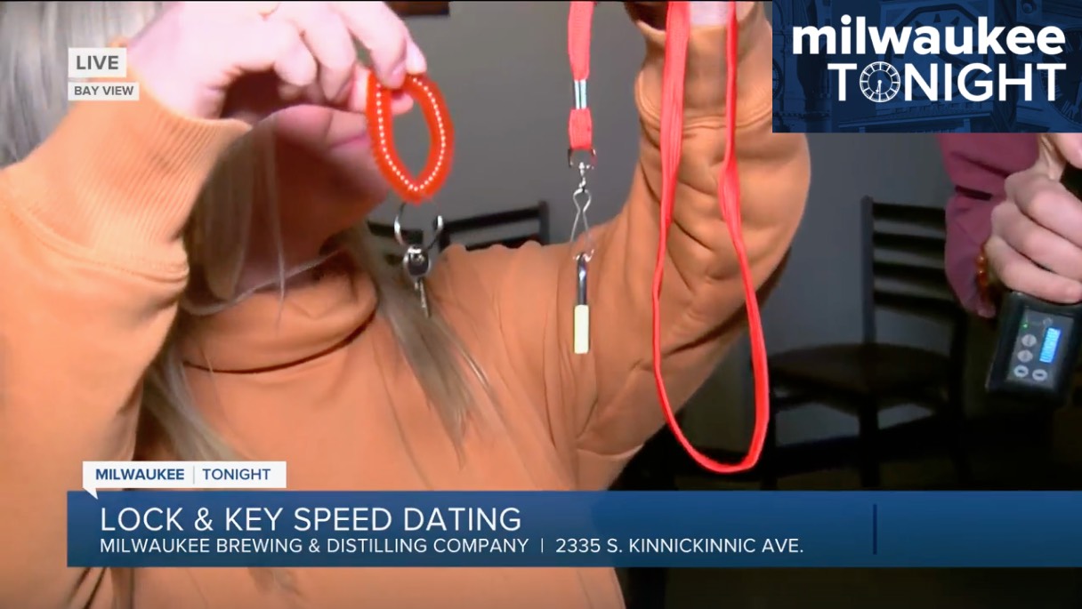 As Seen On NBC TMJ4 News: Looking for Love at a Lock & Key Dating Event