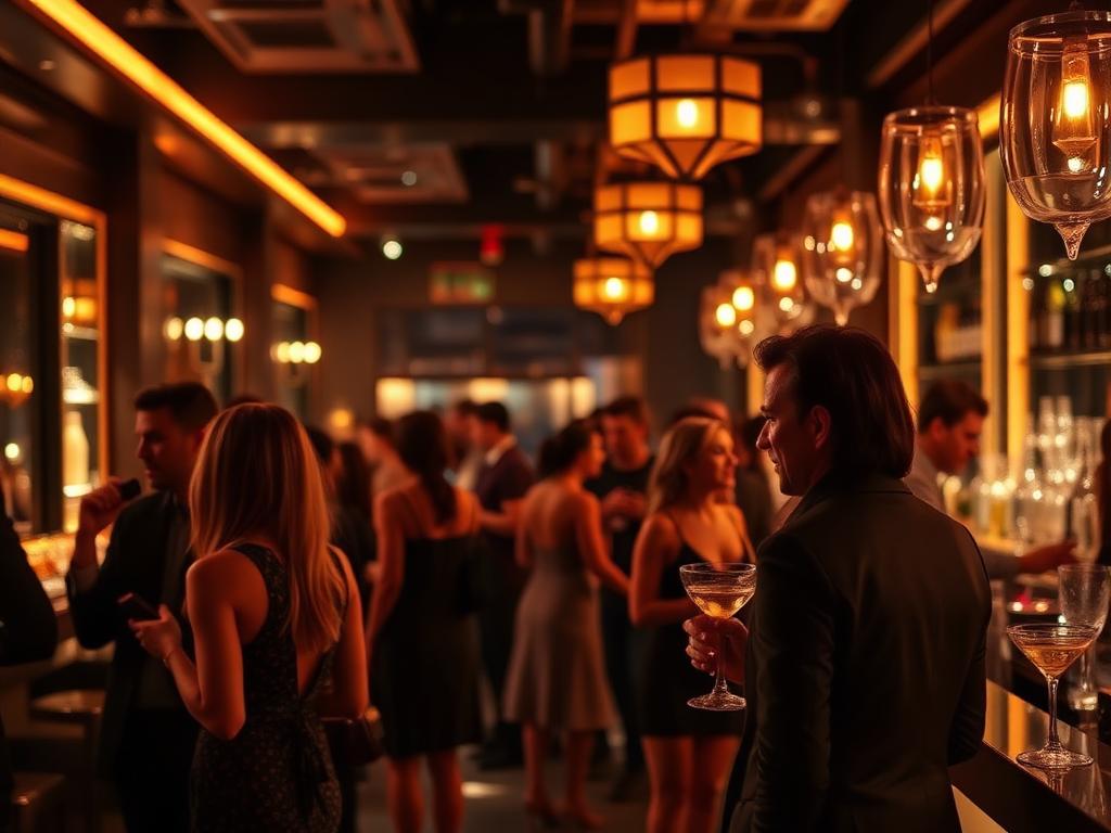 Cocktails at Lock & Key event